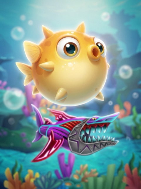 Puffer Swimming